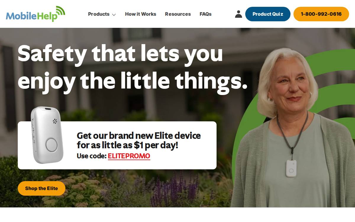 MobileHelp website preview
