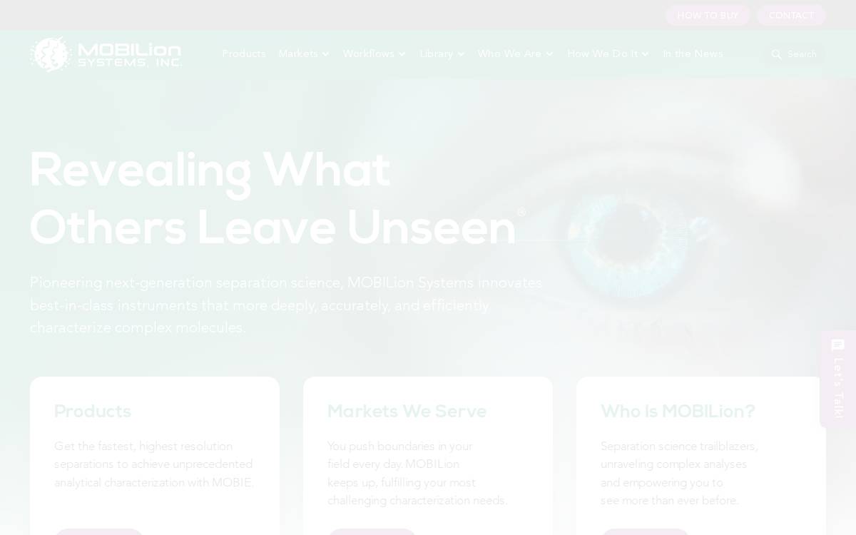 MOBILion Systems, Inc. website preview