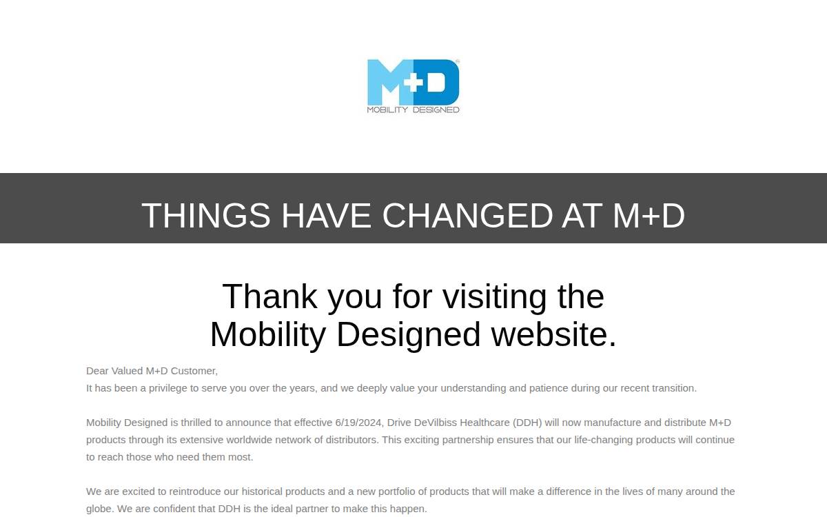 Mobility Designed website preview