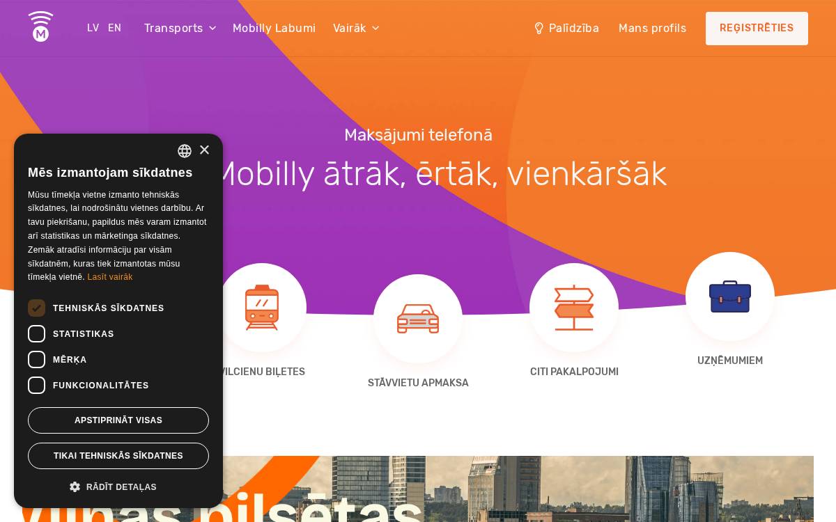 Mobilly website preview