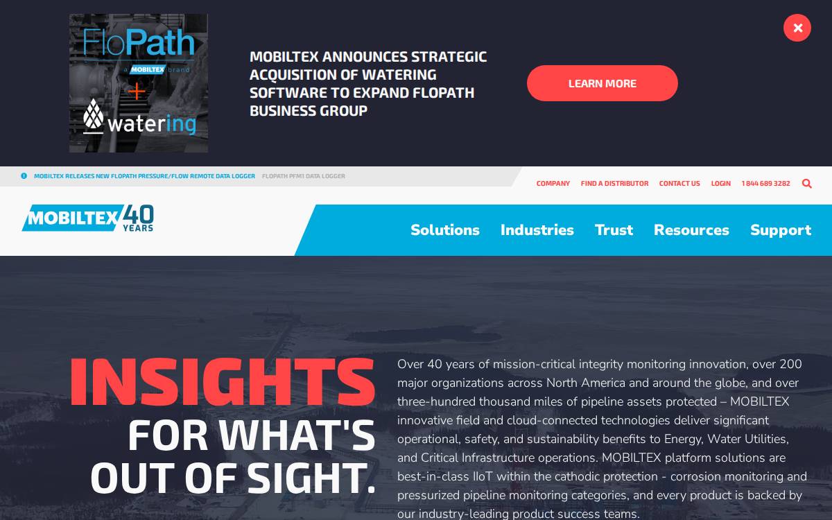 Mobiltex website preview