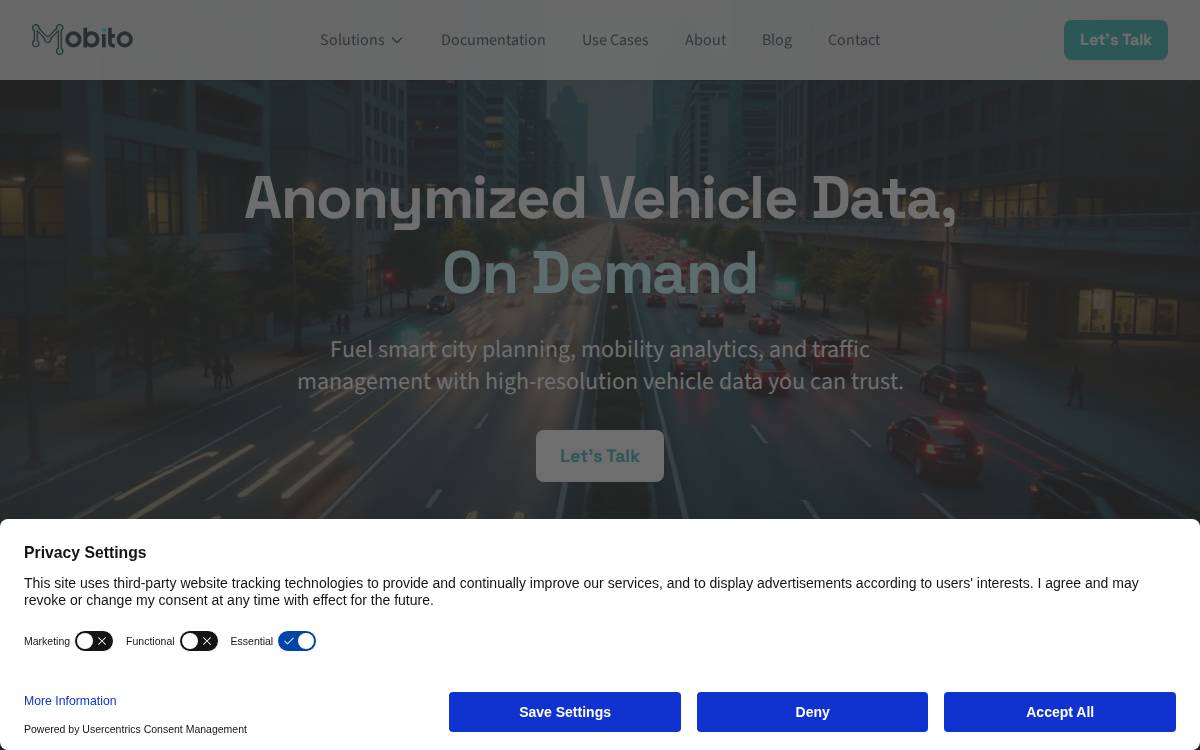 Mobito website preview