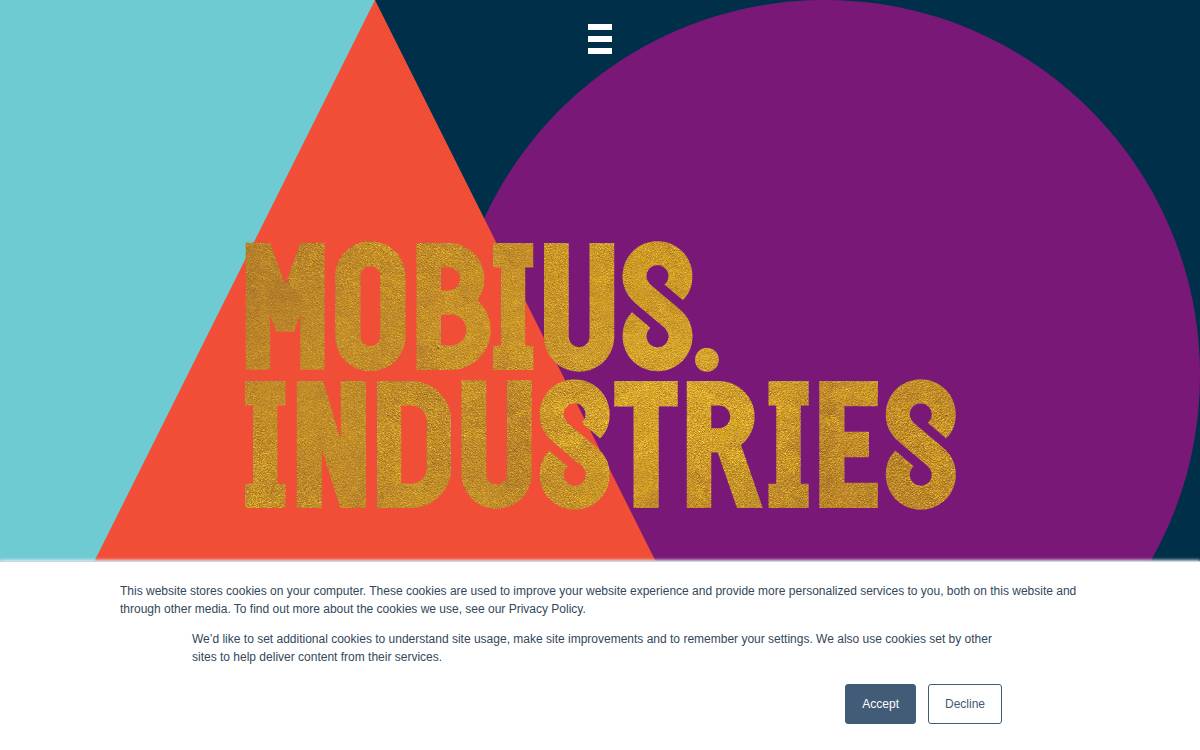 Mobius Industries website preview