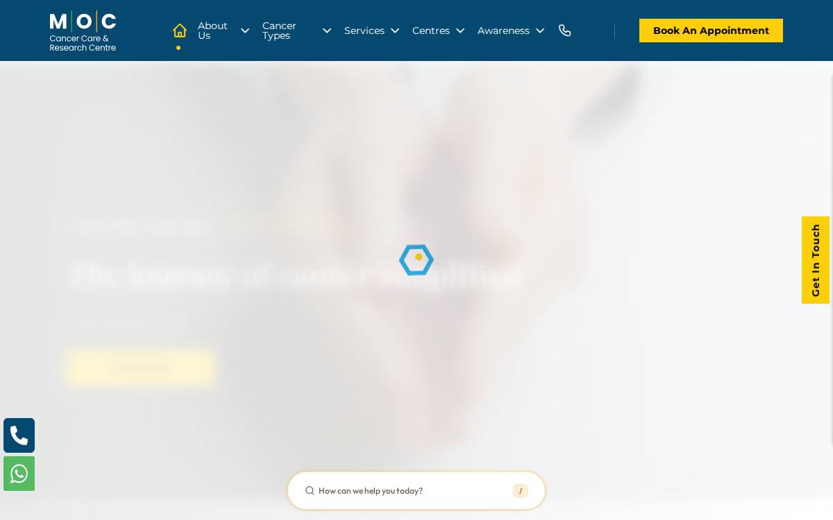 Moc Cancer Care And Research Centre website preview