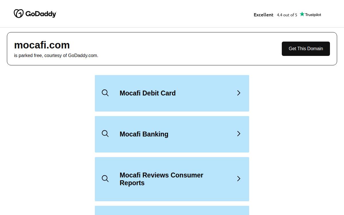MoCaFi website preview