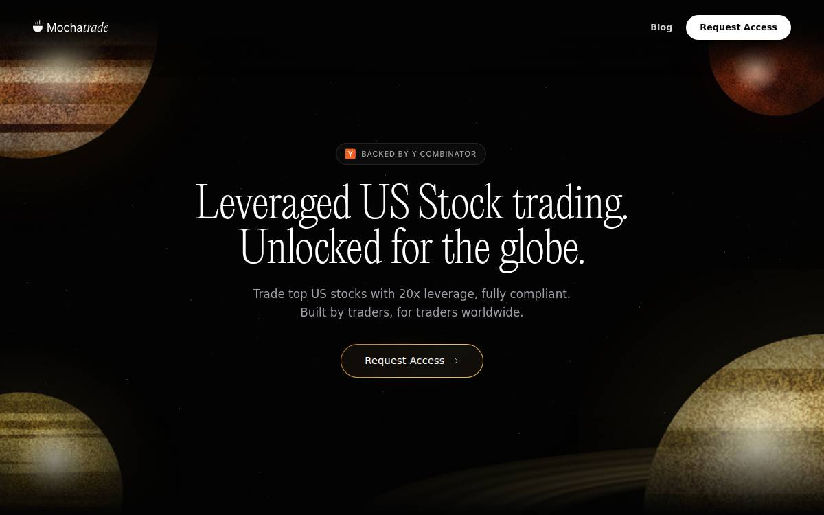 Mochatrade website preview