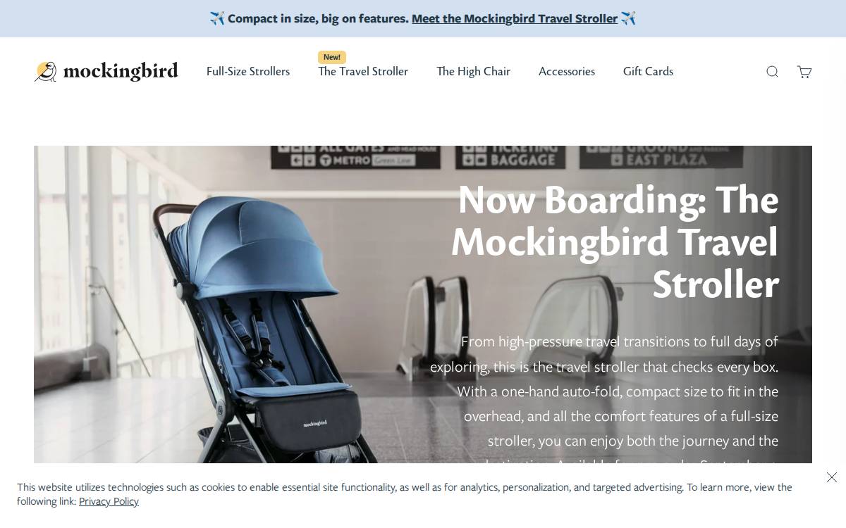 Mockingbird website preview