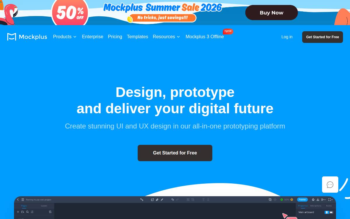 Mockplus website preview