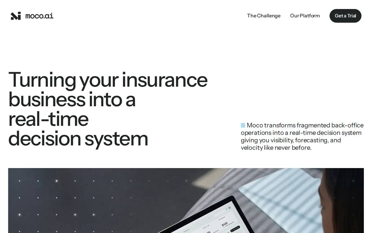 Moco website preview