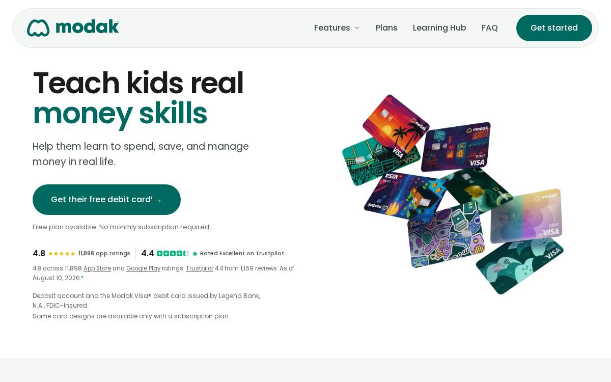 Modak website preview