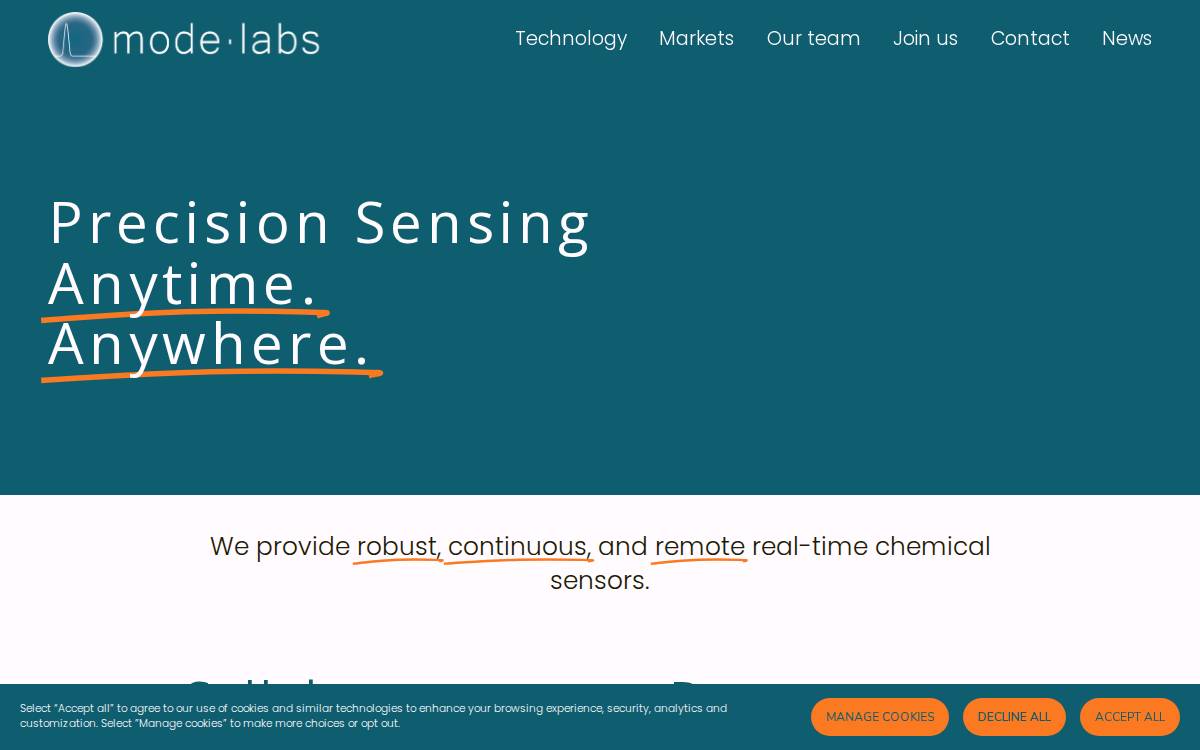 Mode Labs website preview
