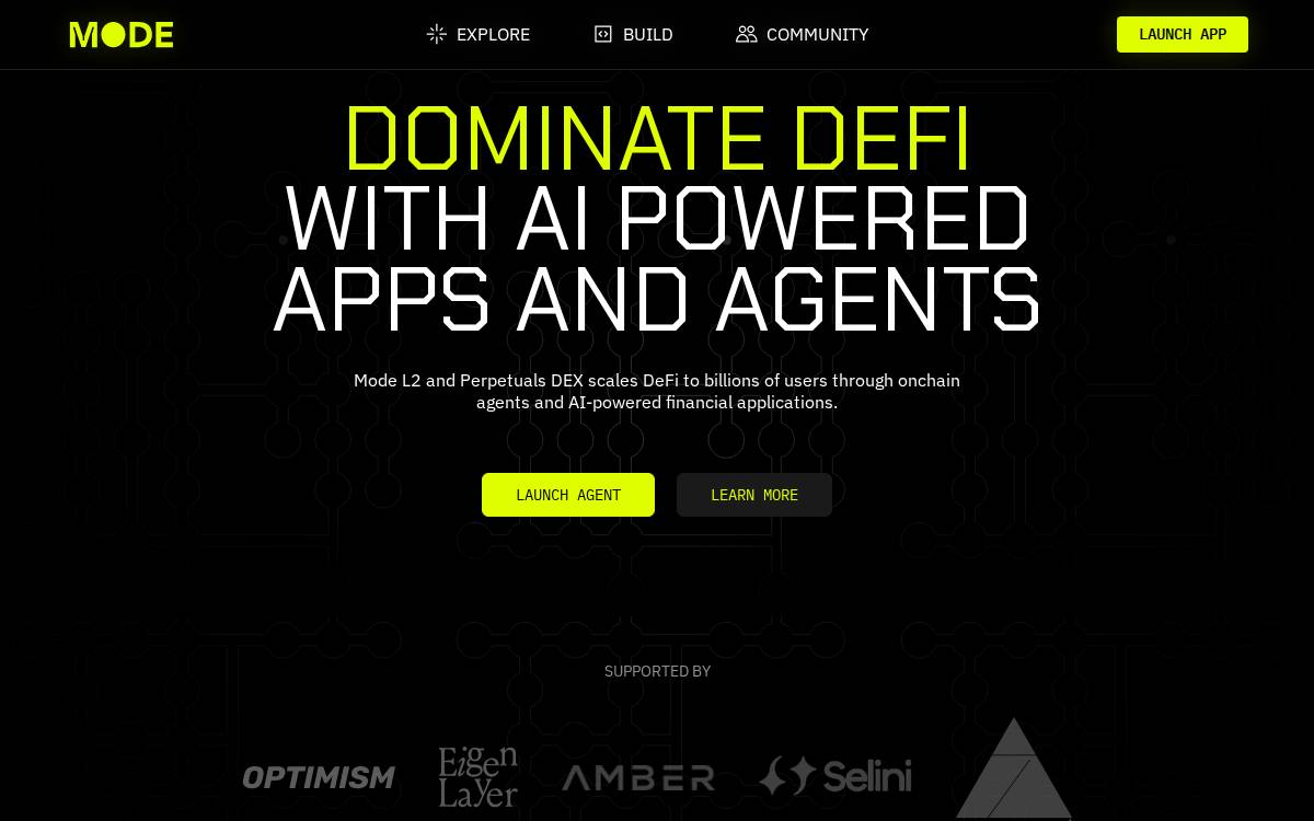 Mode Network website preview