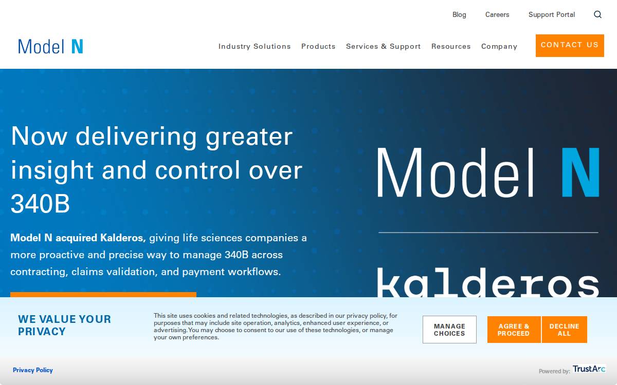 Model N website preview