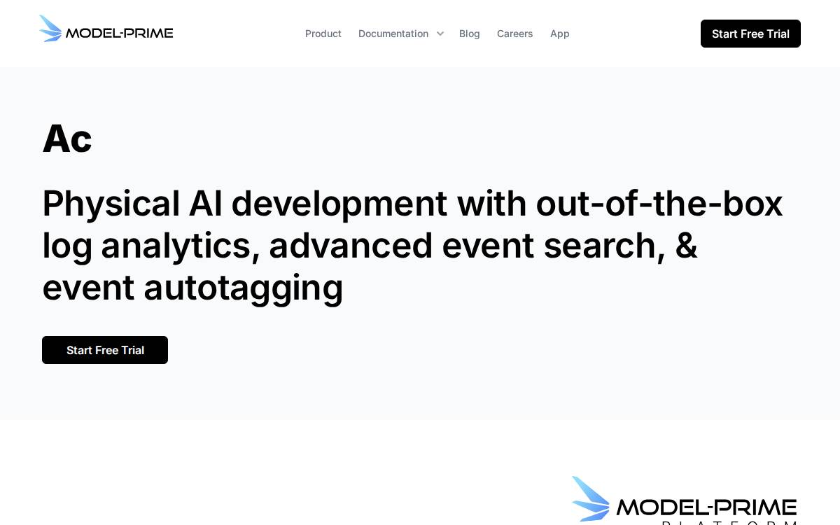 Model-Prime website preview