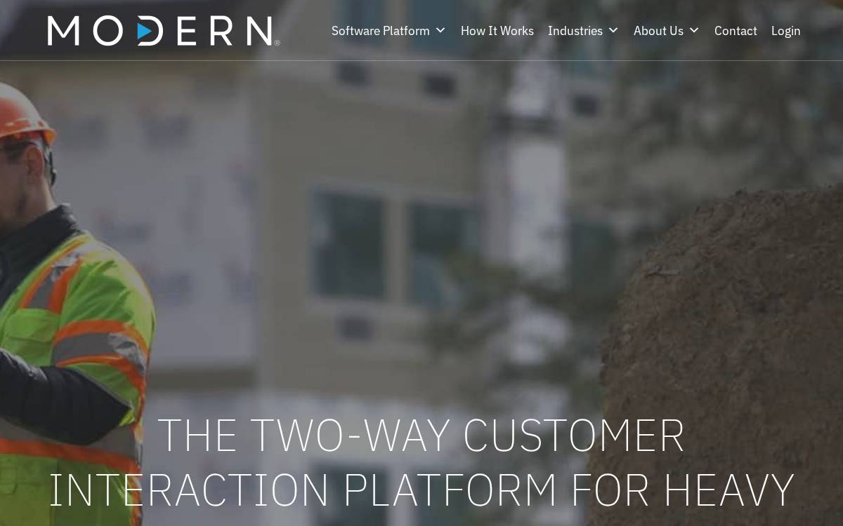 Modern website preview