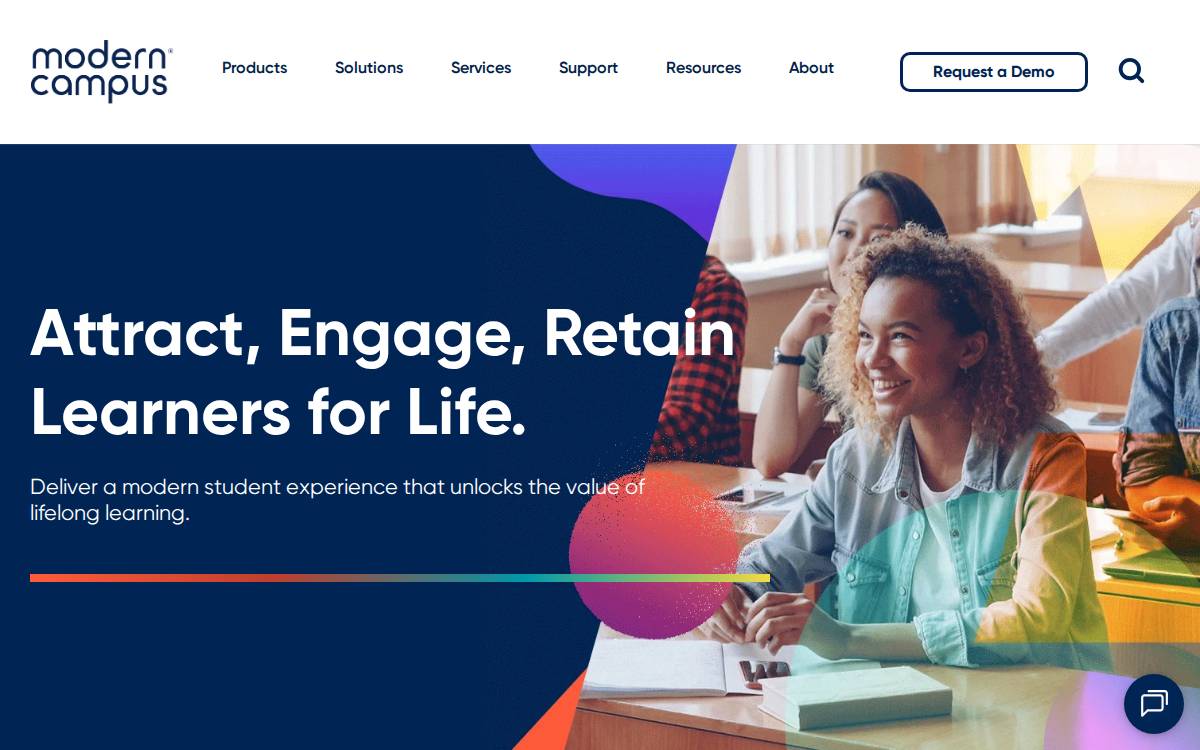 Modern Campus website preview