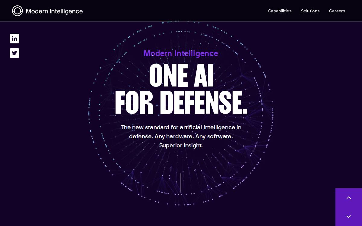 Modern Intelligence website preview