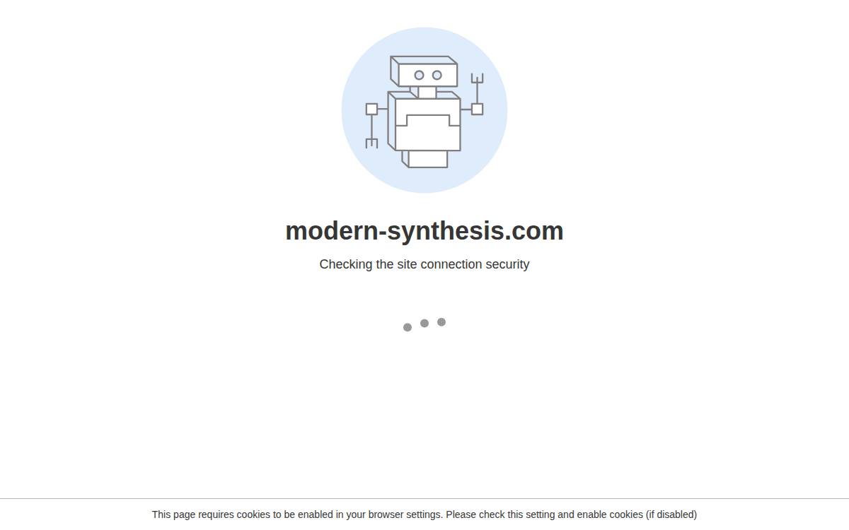 Modern Synthesis website preview