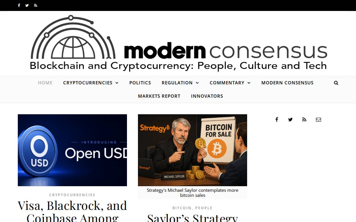Modernconsensus website preview