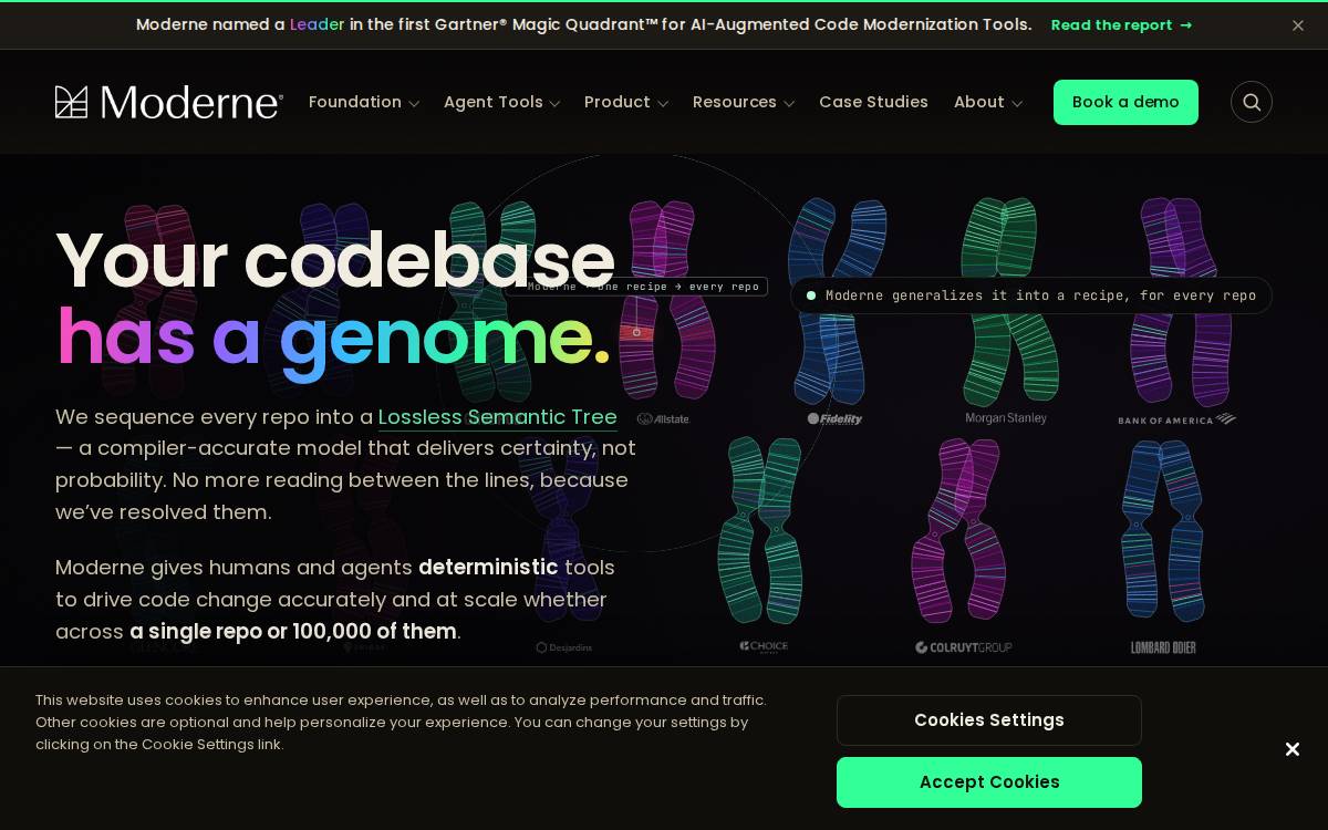 Moderne website preview