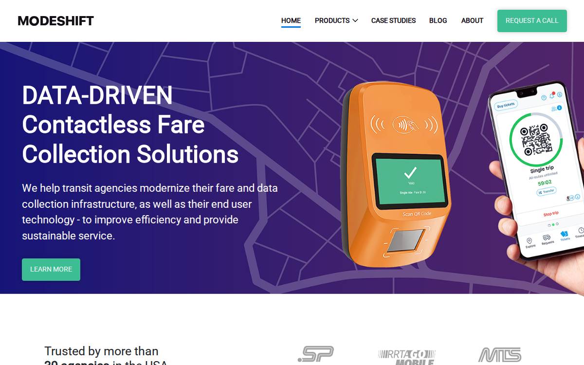 Modeshift website preview