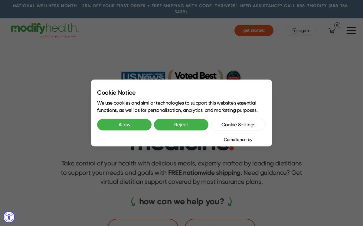 ModifyHealth website preview