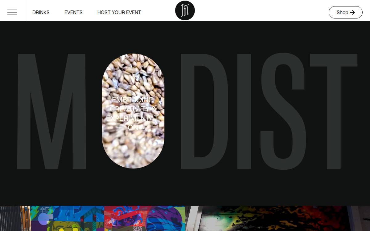 Modist Brewing website preview