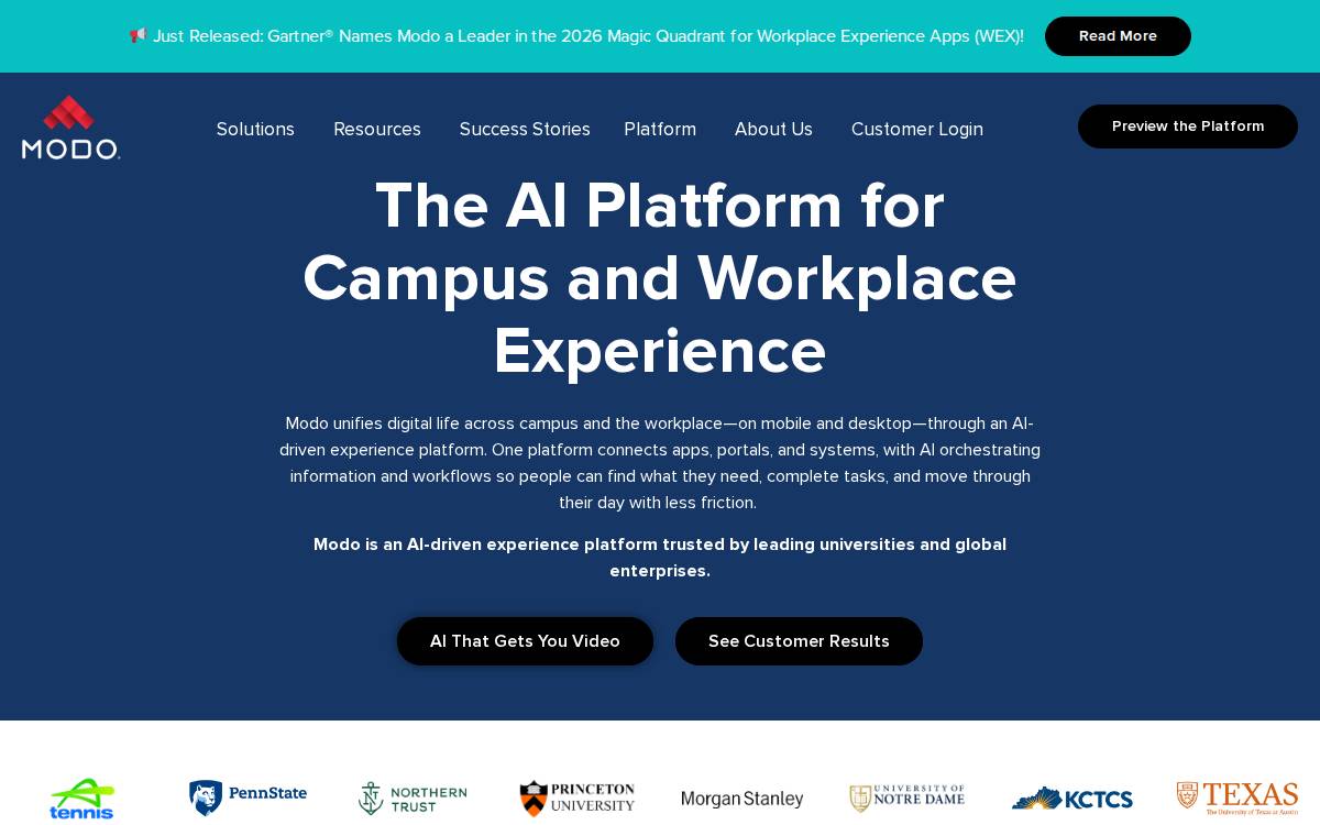 Modo Labs website preview