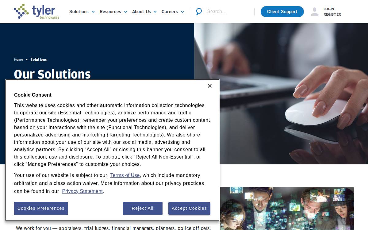 Modria website preview