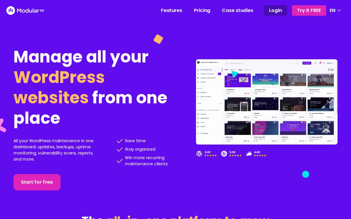 Modulards website preview