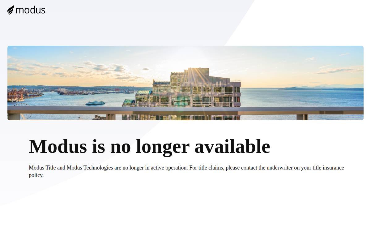 Modus website preview