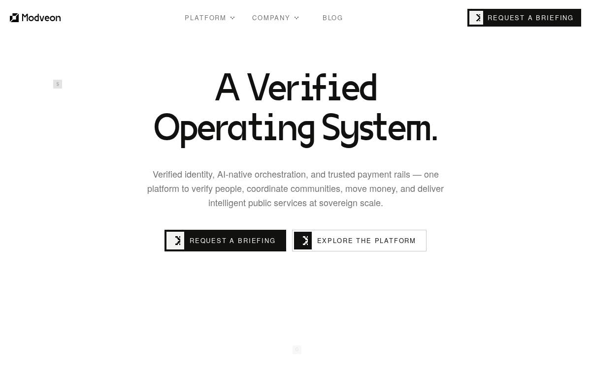 Modveon website preview