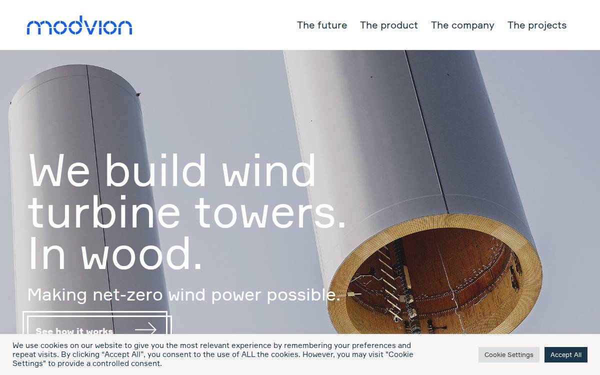 Modvion website preview
