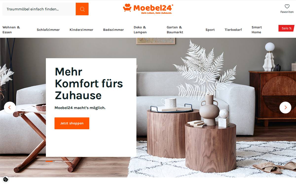 Moebel24 website preview
