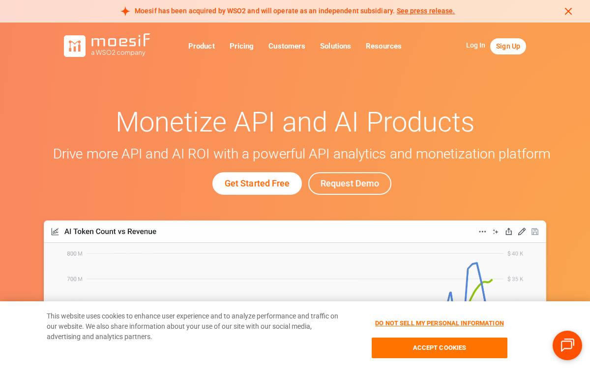 Moesif website preview