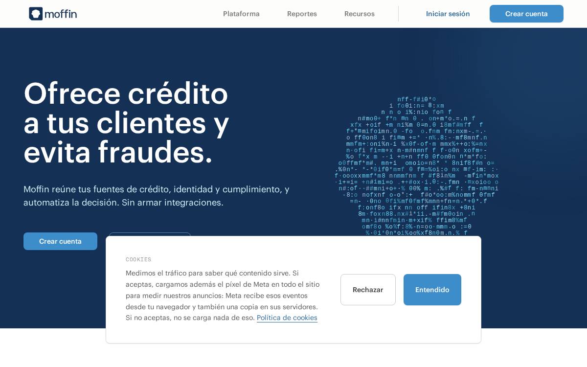 Moffin website preview