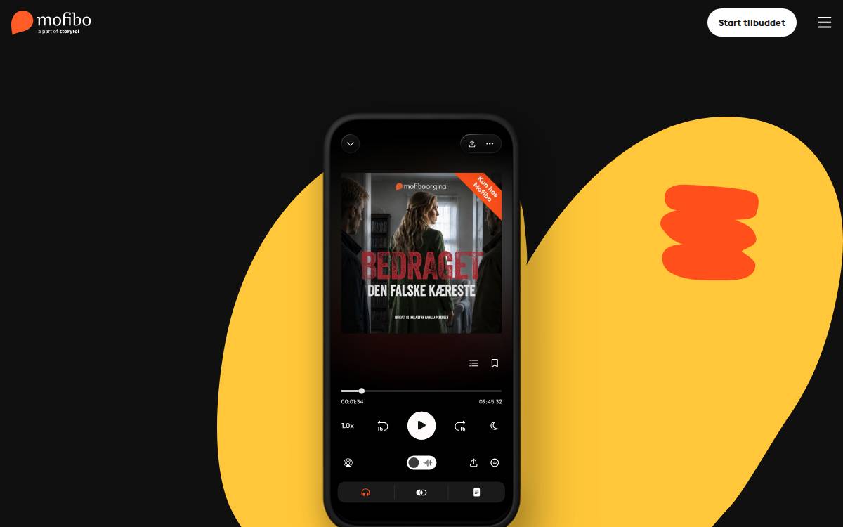Mofibo website preview