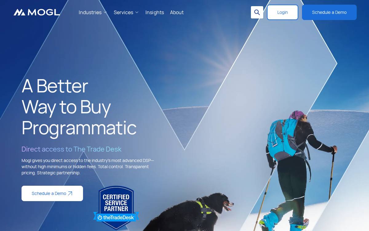 Mogl website preview