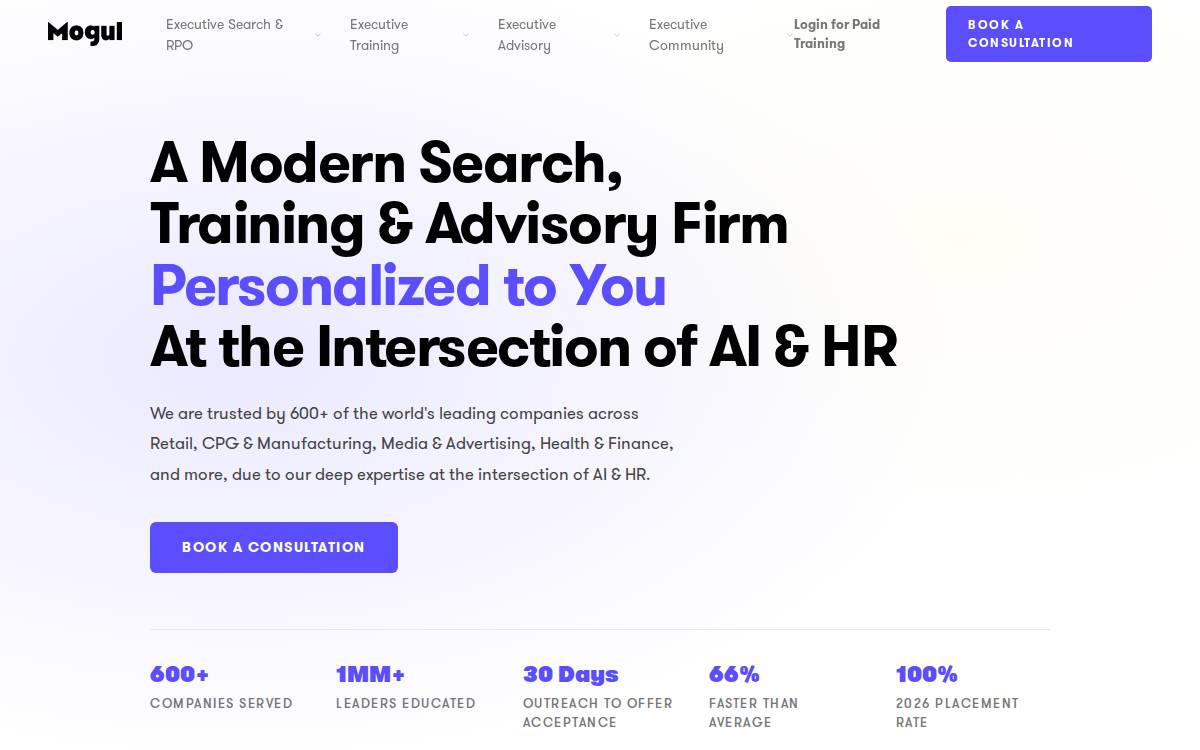 Mogul website preview