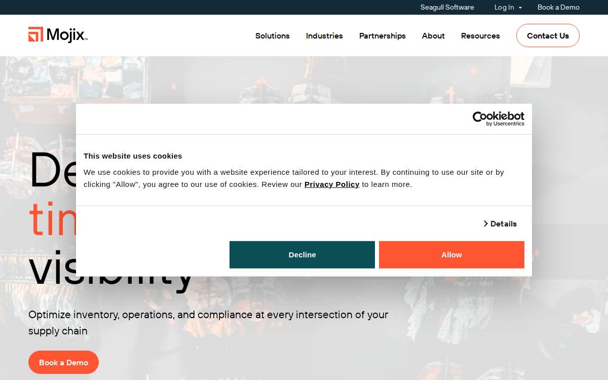 Mojix, Inc. website preview