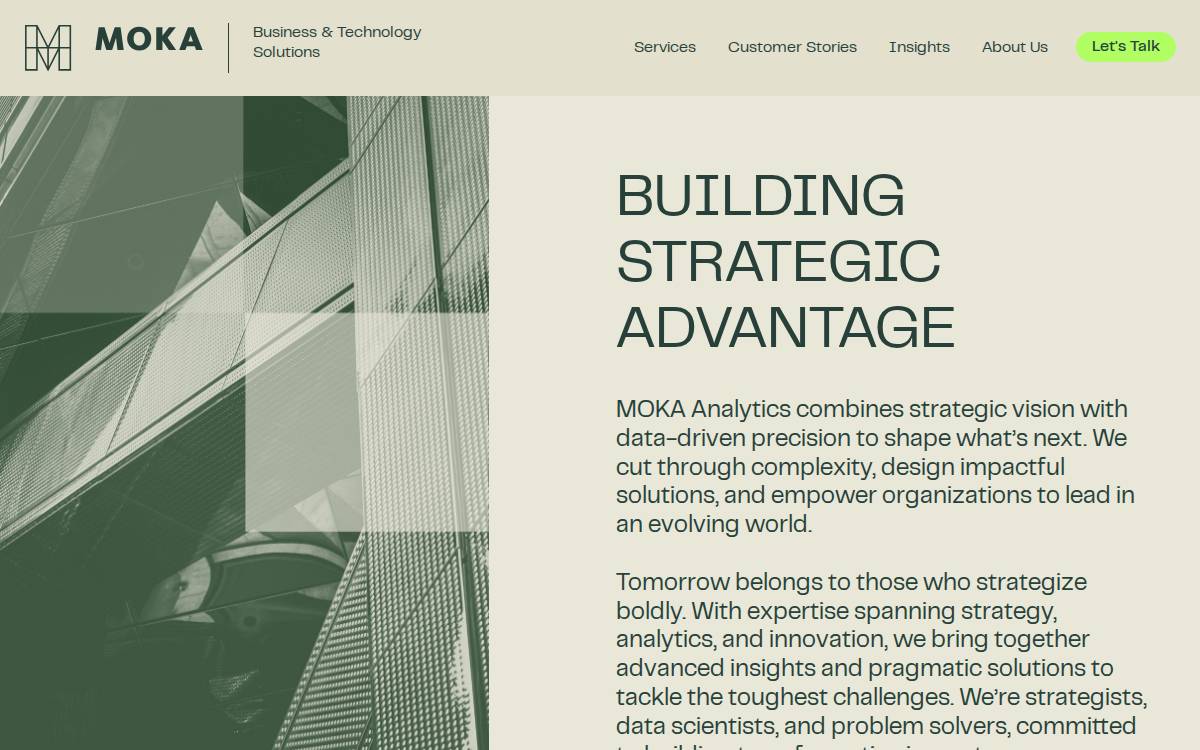 Moka website preview