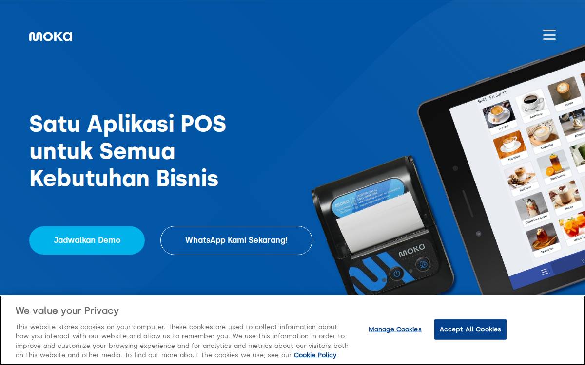 Moka website preview