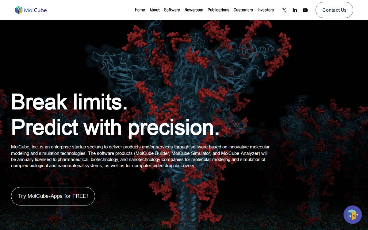 Molcube website preview