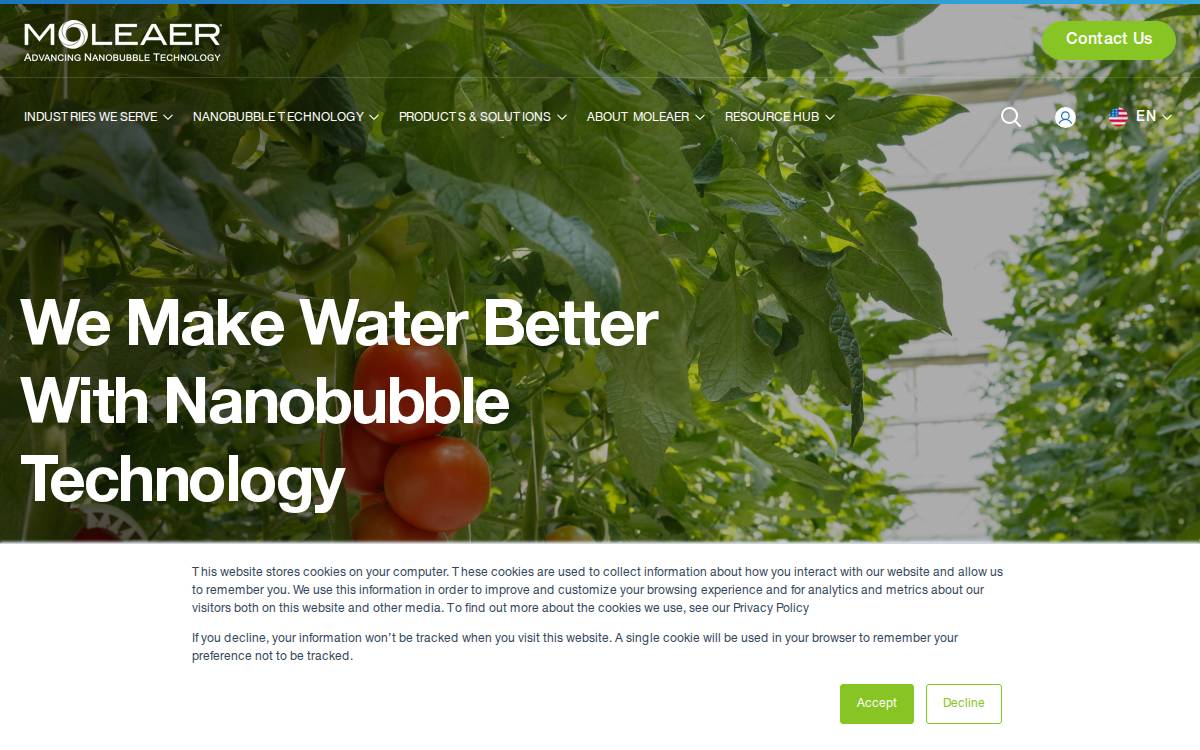 MOLEAER INC website preview