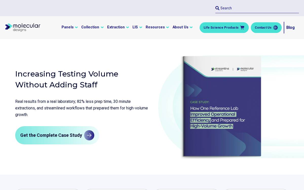 Molecular Designs website preview