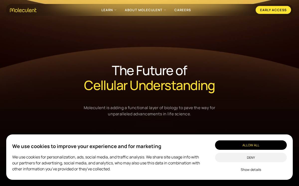 Moleculent AB website preview