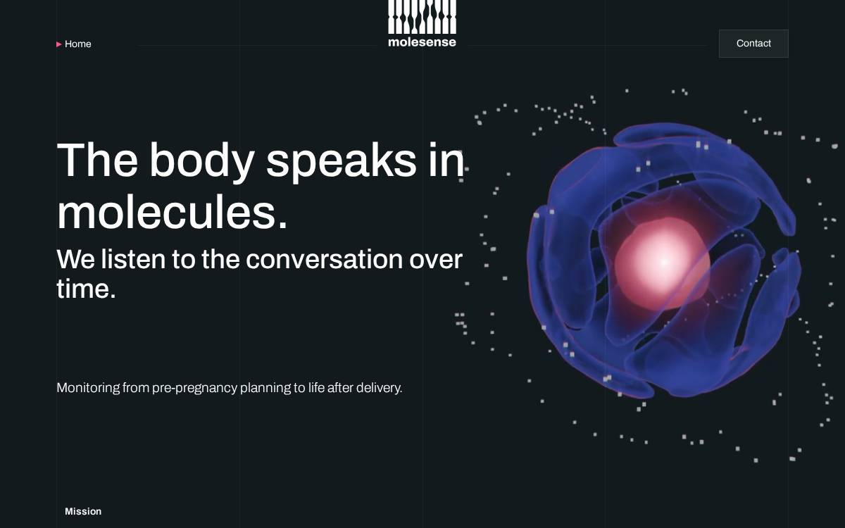 Molesense website preview