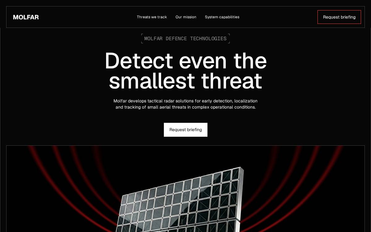 Molfardefence website preview