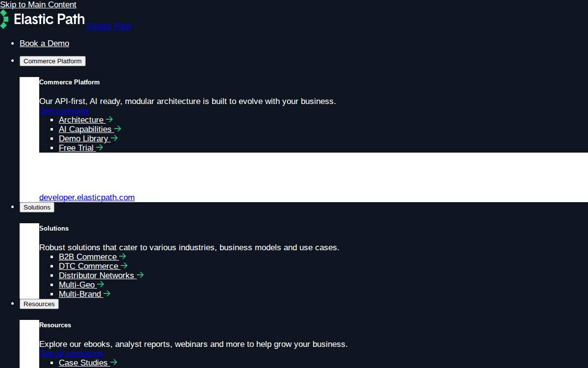 Moltin website preview