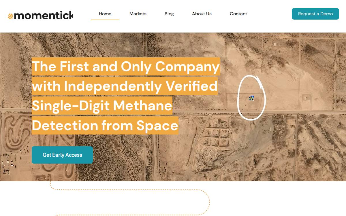Momentick website preview